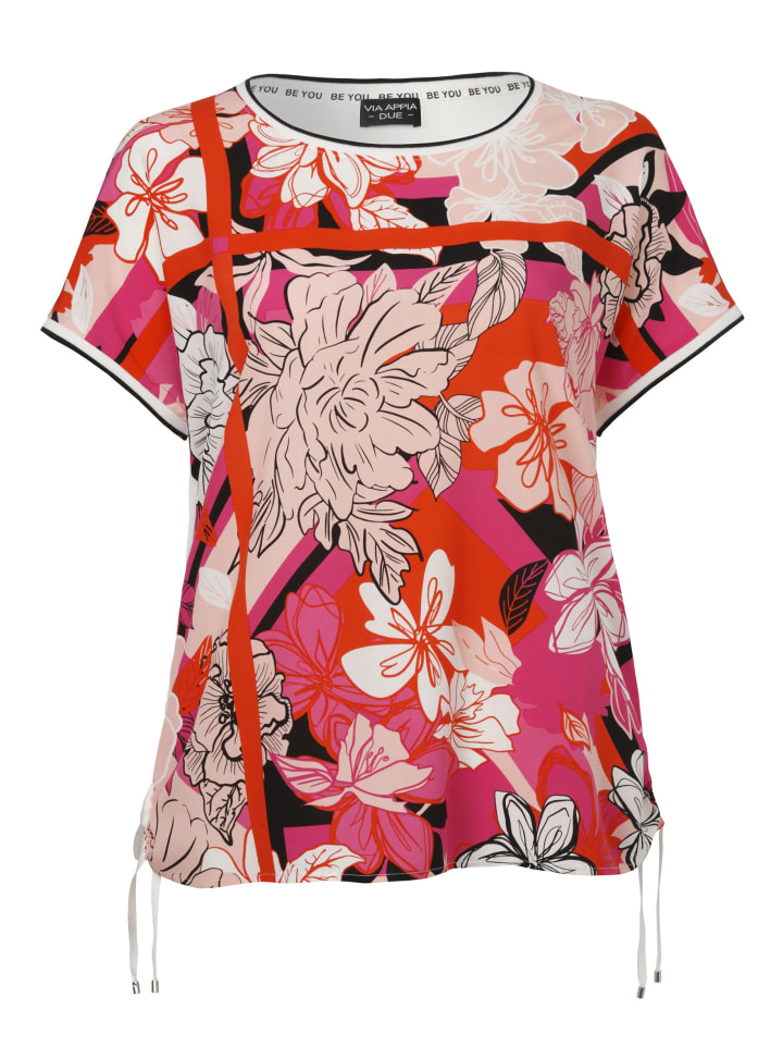 Bluse in pink multicolor