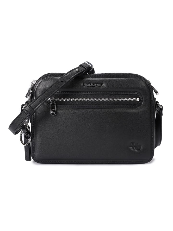 Fika+ Doppio+ Umhängetasche RFID Schutz 23 cm black