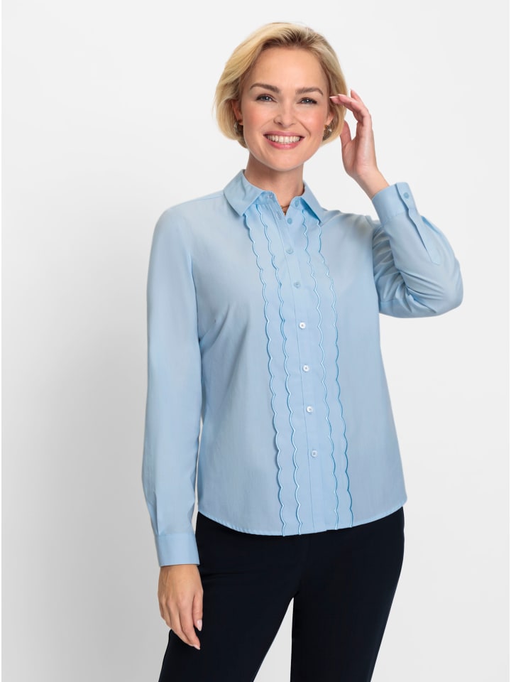 Bluse in hellblau
