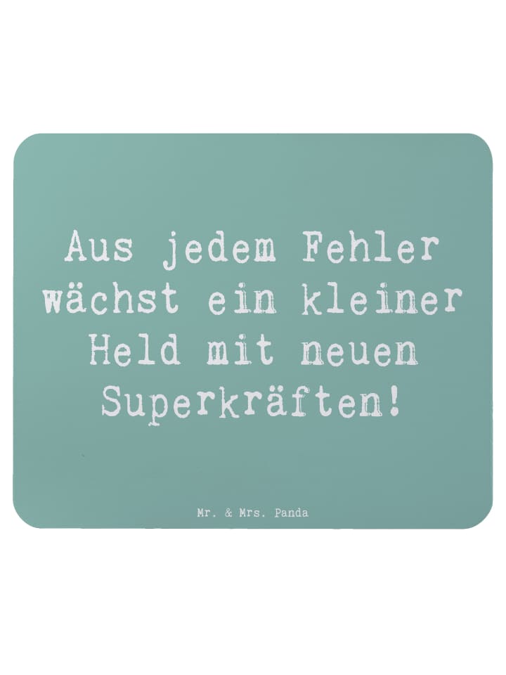 Mauspad Spruch Fehler machen lernen mit Spruch in Meeresbrise