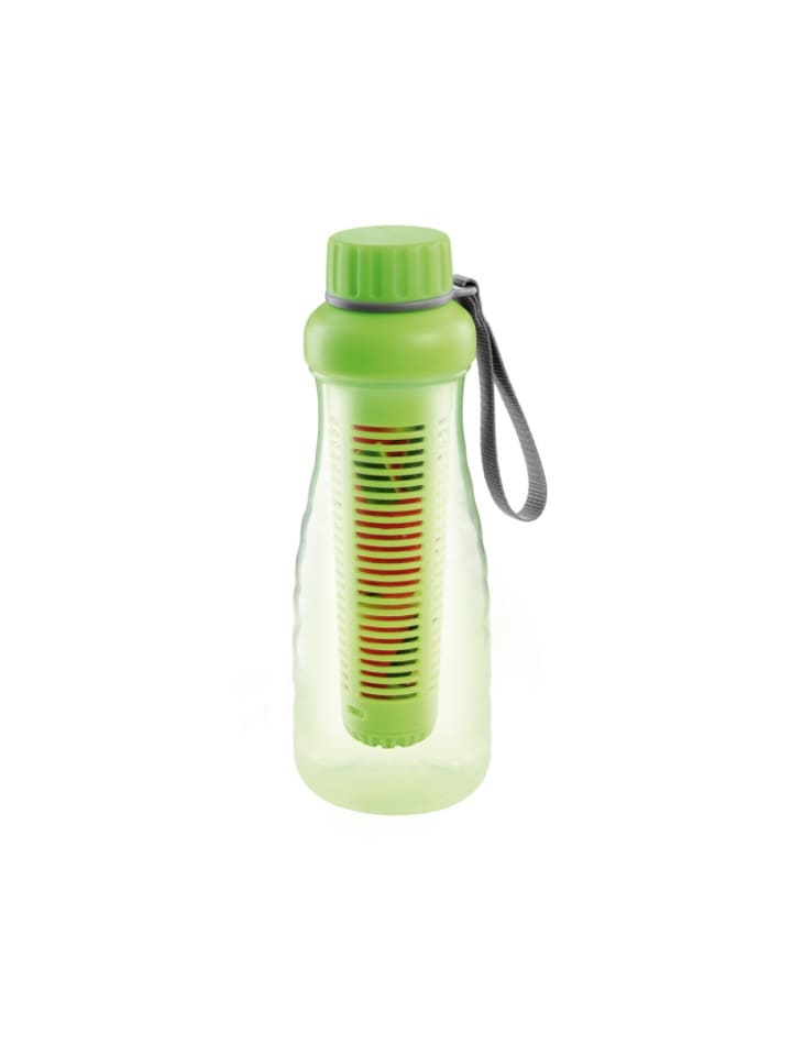 Trinkflasche und Fruchteinsatz myDRINK 0.7 l in grün