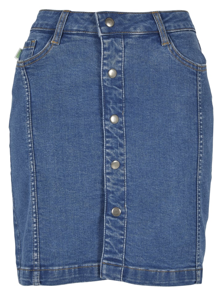 Maxi Skirt in clearblue washed