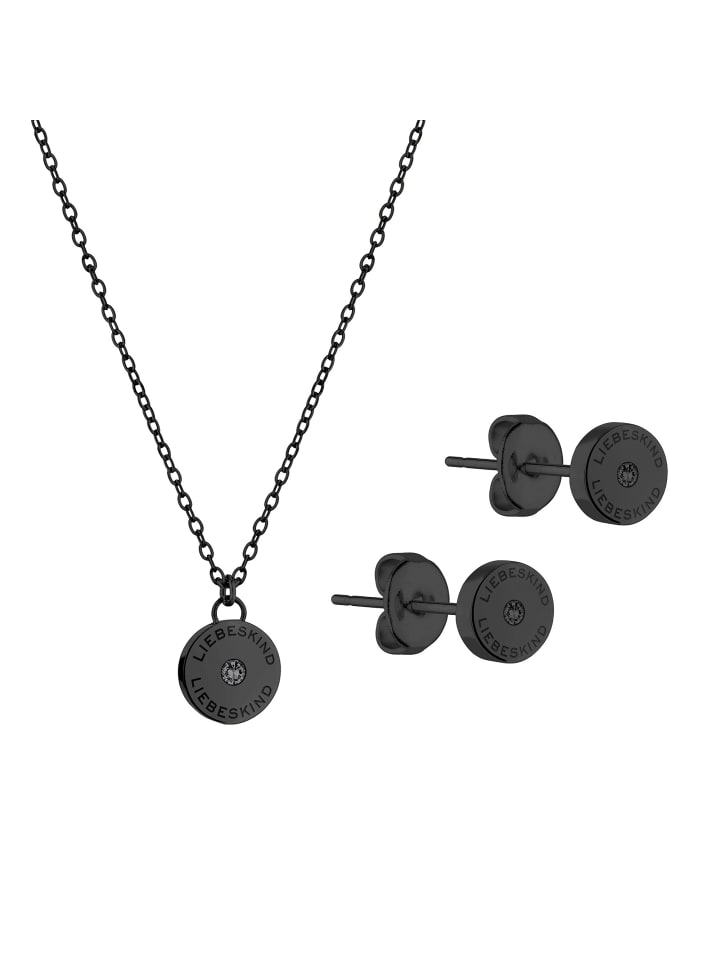 Schmuck-Set Sparkling Black in schwarz