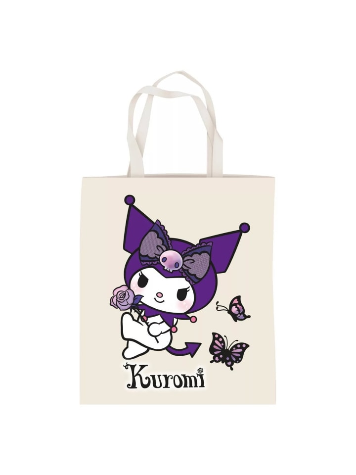 Hello Kitty Kuromi Butterfly Baumwolltasche, Einkaufstasche 44 cm