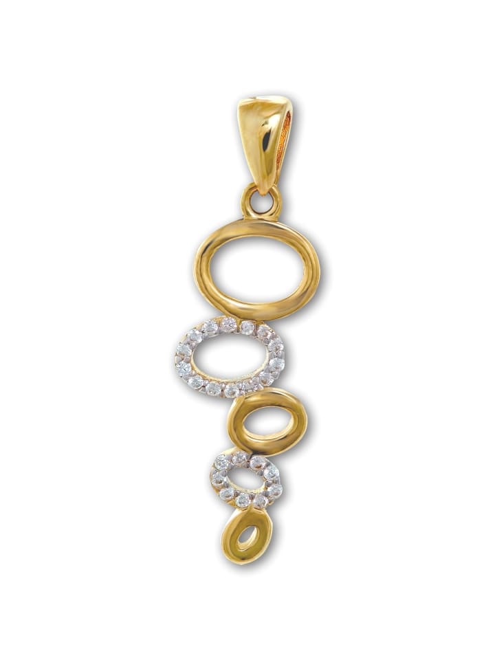 Anhänger Gold 333 Gelbgold - 8 Karat Ovale Kettenanhänger