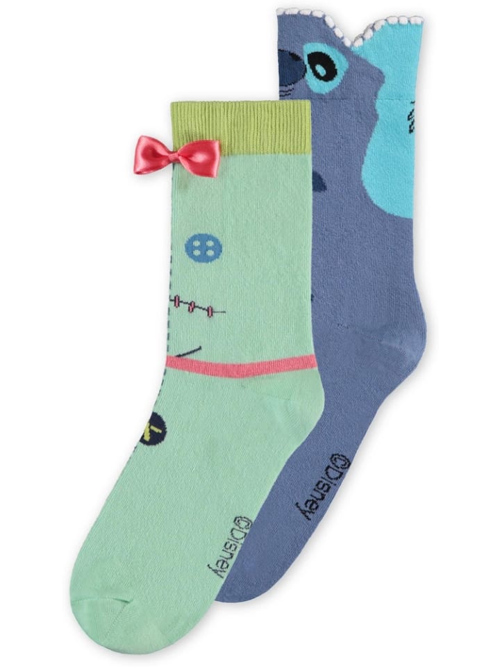 Socke "Lilo & Stitch - Unisex Novelty Socks (2Pack)" in Multicolor