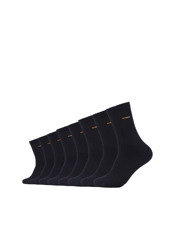 Tennissocken 8er Pack black