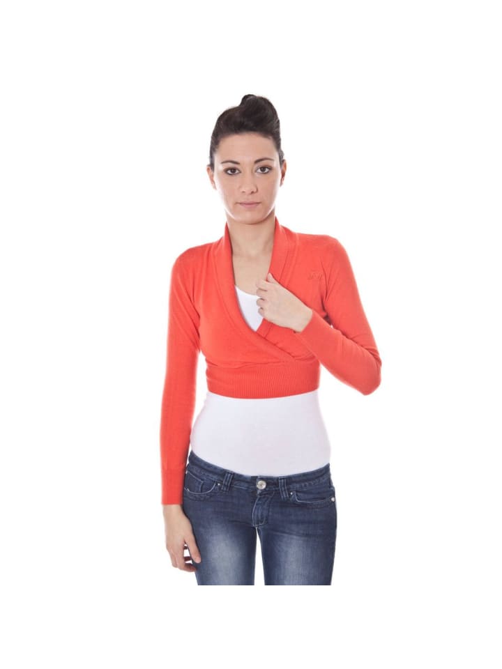 Rot Viskose Damen Bolero