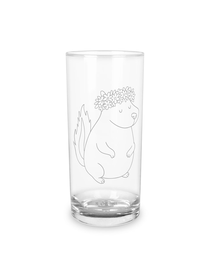 Glas Stinktier  ohne Spruch in Transparent