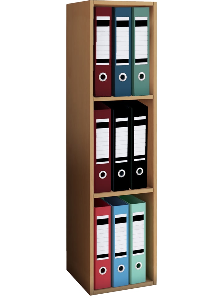 Holz Büro Regal Bücher Ordner Aktenregal Offas 3f in Buche