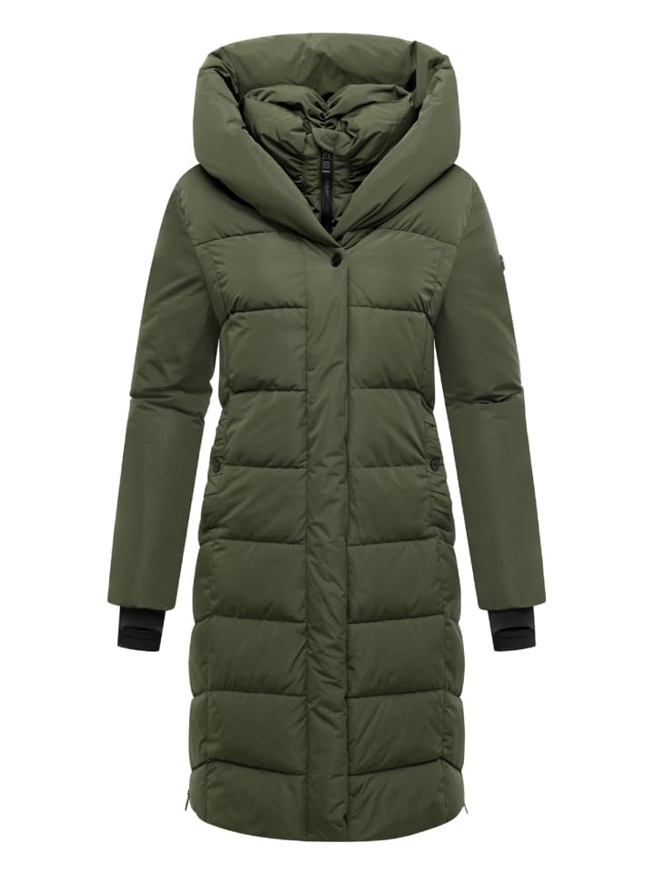 Steppmantel Laubzauber 14 in Dark Olive