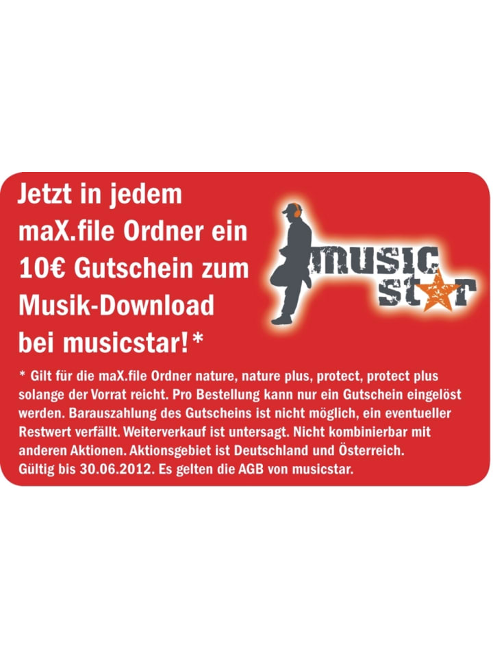 Ordner Kunststoff A5 hoch maX.file protect 75mm schwarz