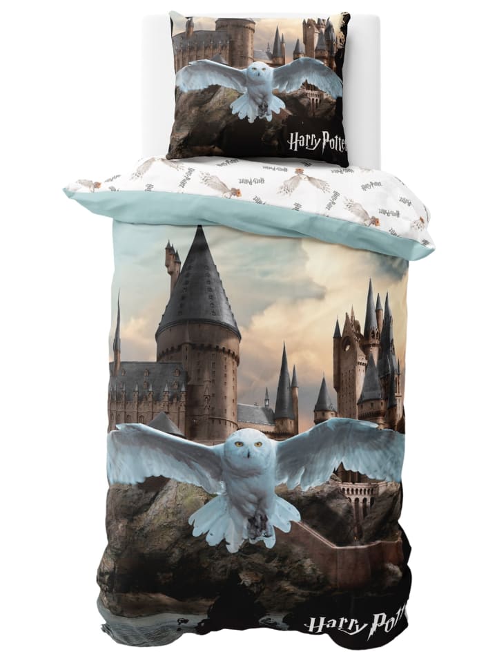 Bettwäsche-Set "Harry Potter Fly" in Bunt / Weiß
