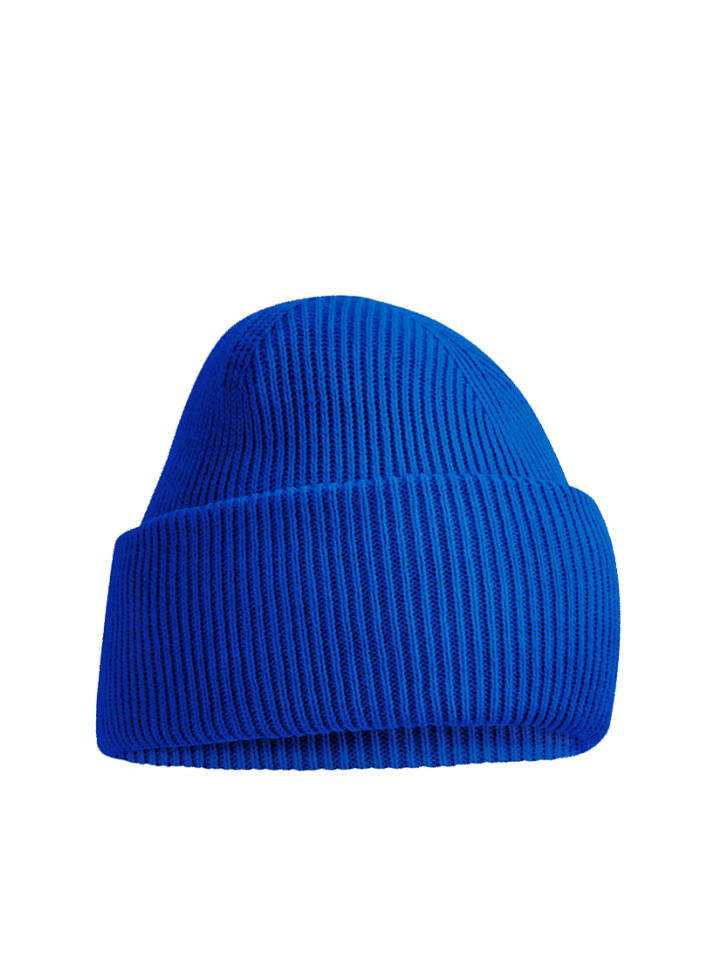 Beanie aus Polyester Unisex für Herbst und Winter in Blau