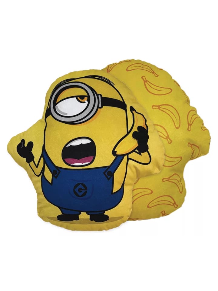 Minions Banana Calling geformtes dekoratives Kissen 35x33 cm