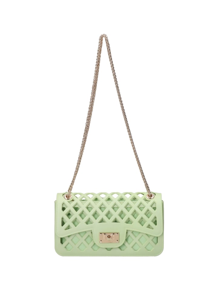 Handtasche in LIGHT GREEN AND GOLD