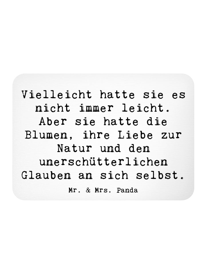 Kühlschrankmagnet Spruch Hoffnung und Liebe mit... in Weiß
