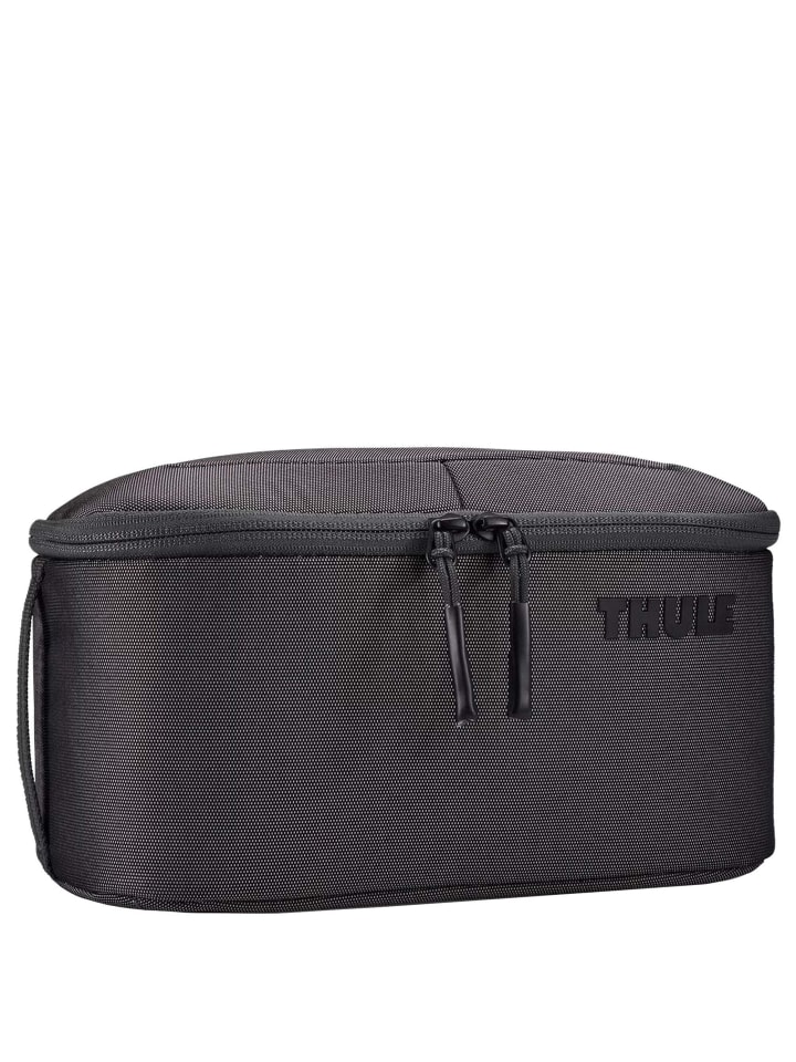 Subterra 2 - Kulturbeutel 26.5 cm (black) in vetiver gray