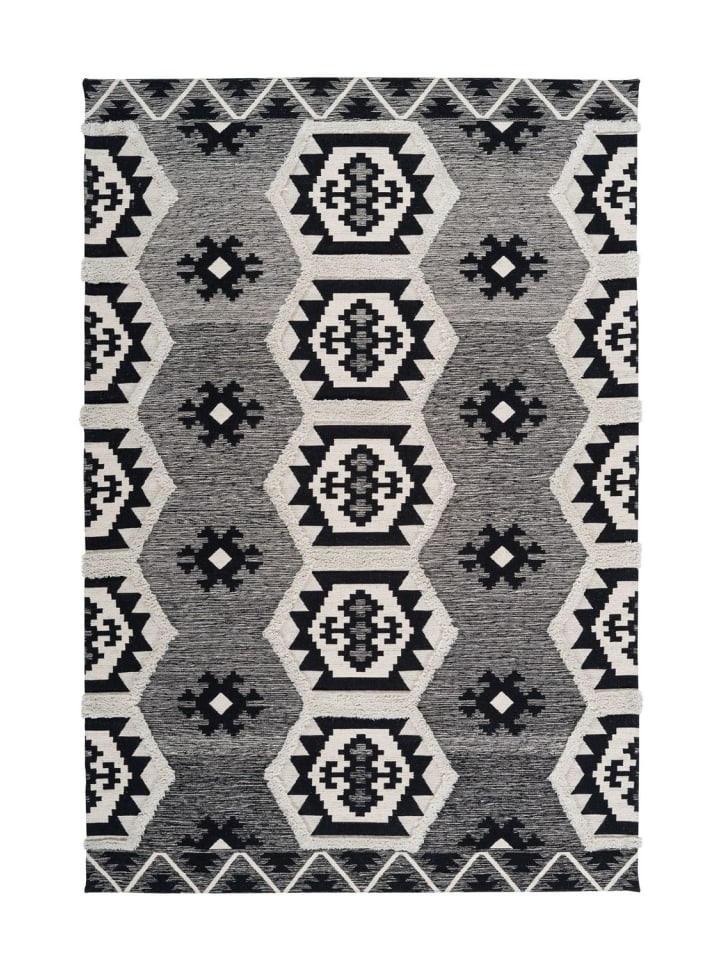 Kurzflor Teppich Elias 325 in Grau