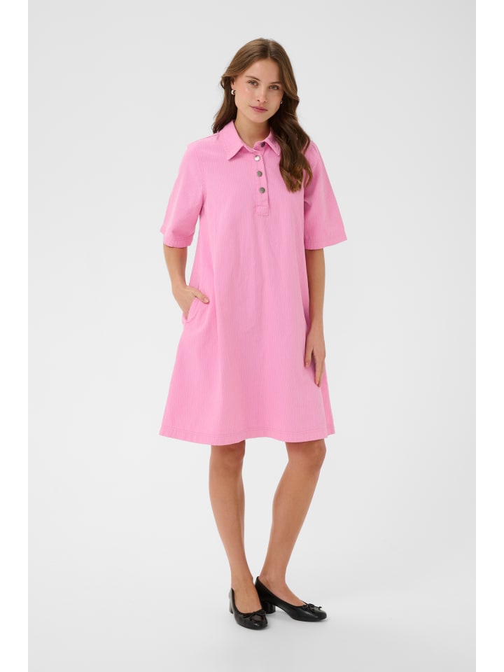 Kleid CUayna A-shape in Pink Stripe