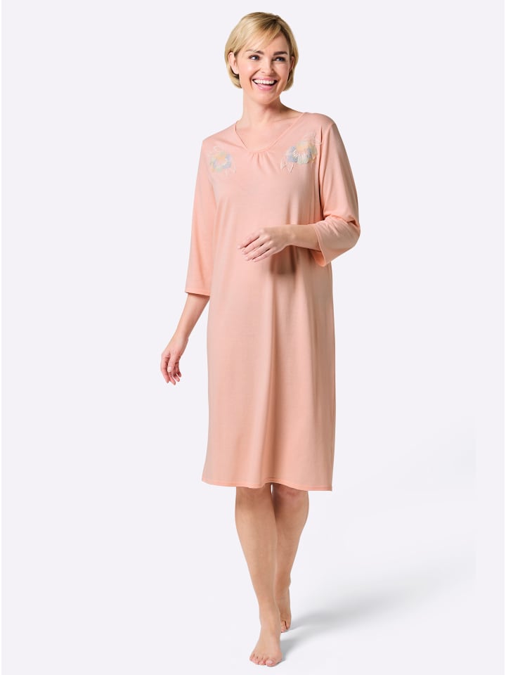 Nachthemd in apricot