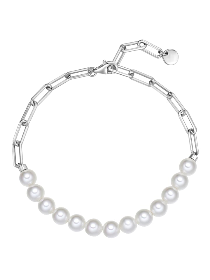 Armband aus Sterling Silber mit Muschelkernperle in silber