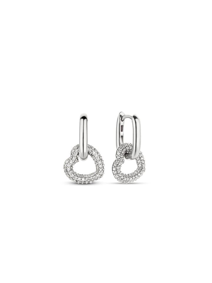 Creolen The Heart Pendant Creole in silber