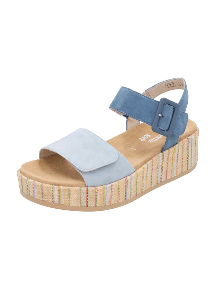 Plateau Sandaletten in Blau