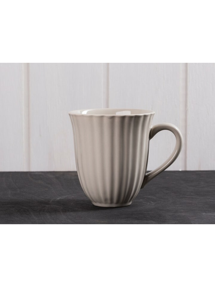 Becher mit Rillen Mynte LATTE Beige
