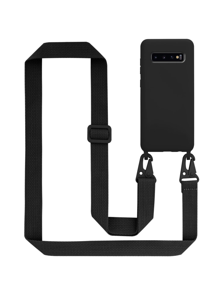 Handykette für Samsung Galaxy S10 PLUS Hülle in LIQUID SCHWARZ