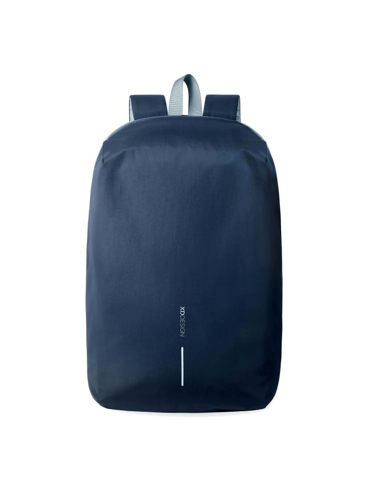 Reversible Wenderucksack 46 cm Laptopfach navy-light blue