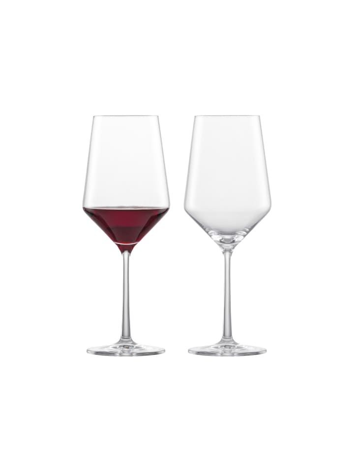 2er Set Rotweingläser Pure in Transparent 540 ml