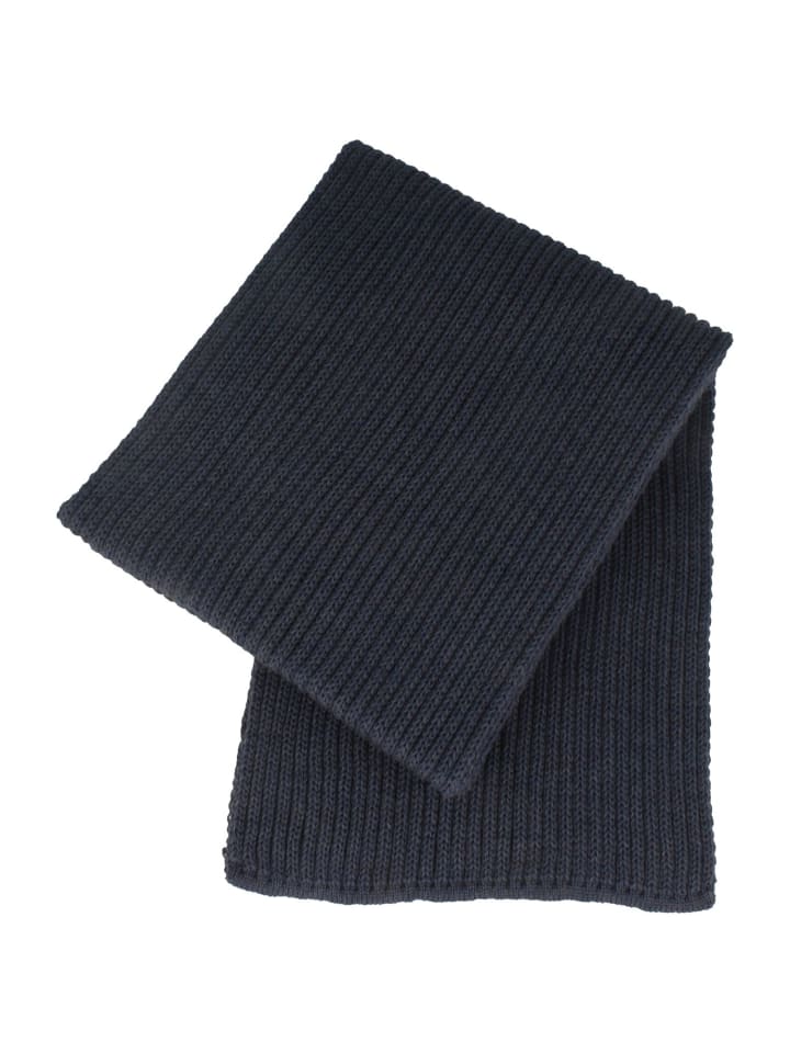 Wollschal in blau