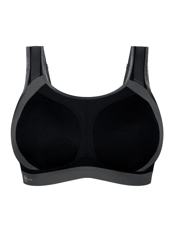 Sport-BH extreme control plus in Schwarz / Anthrazit