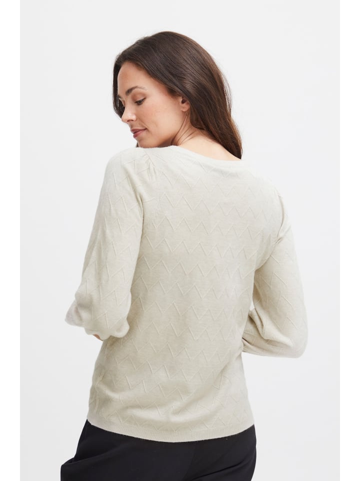 Strickpullover FRMELANI Regular fit in Limestone melange