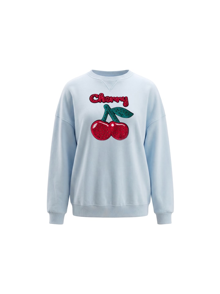 Women Sweatshirt in Light Blue
