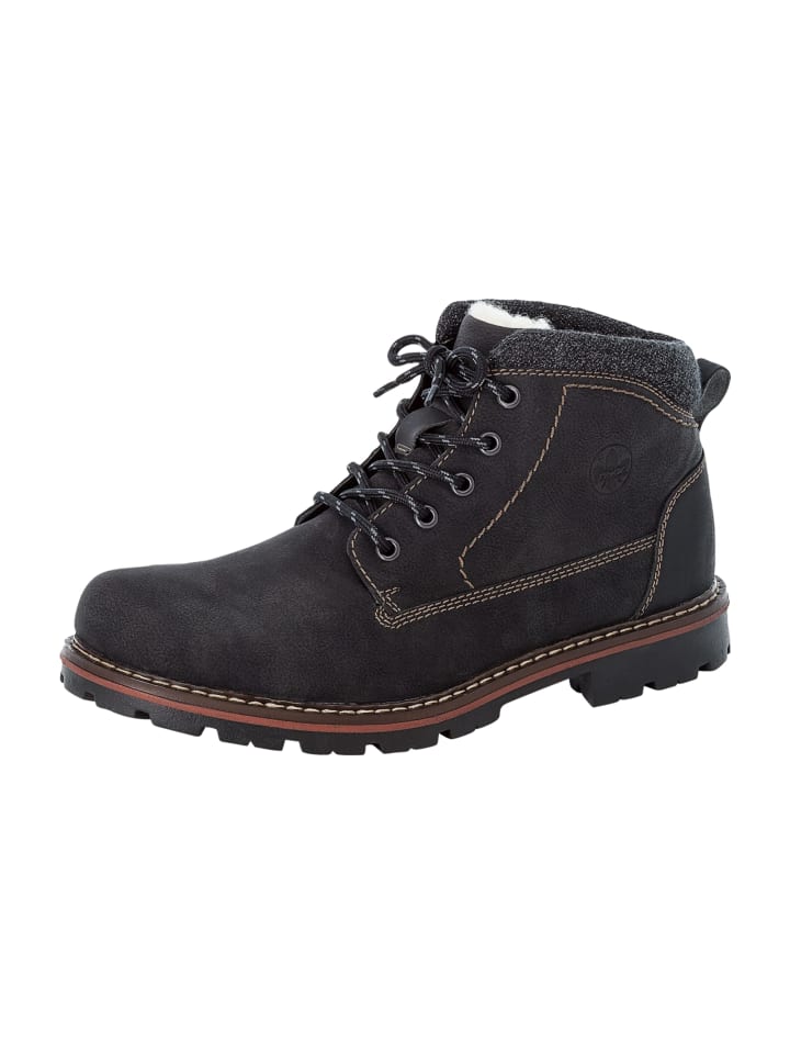 Schnürboots in Schwarz