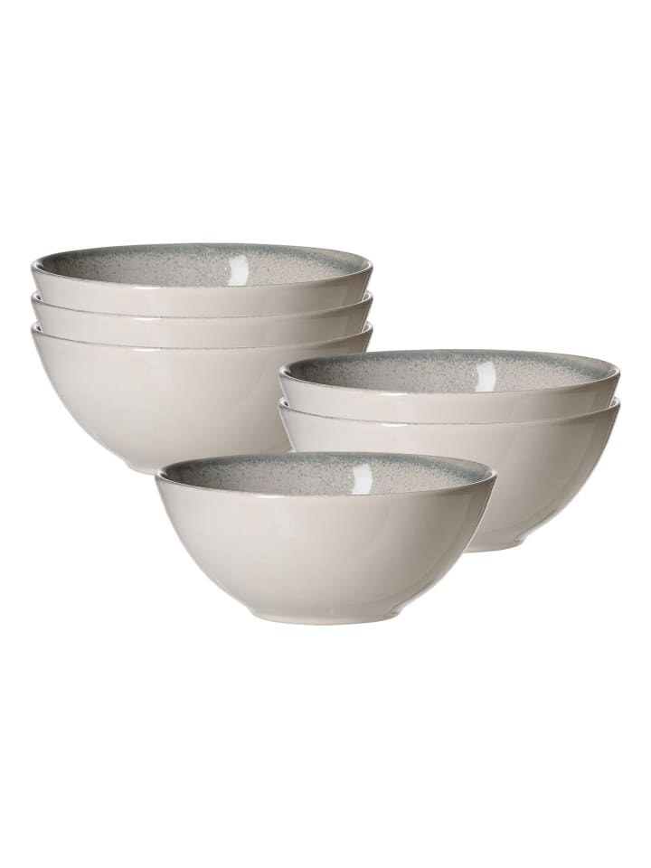 6er Set Müslischalen Grana in Blau-Grau ø 16,5 cm