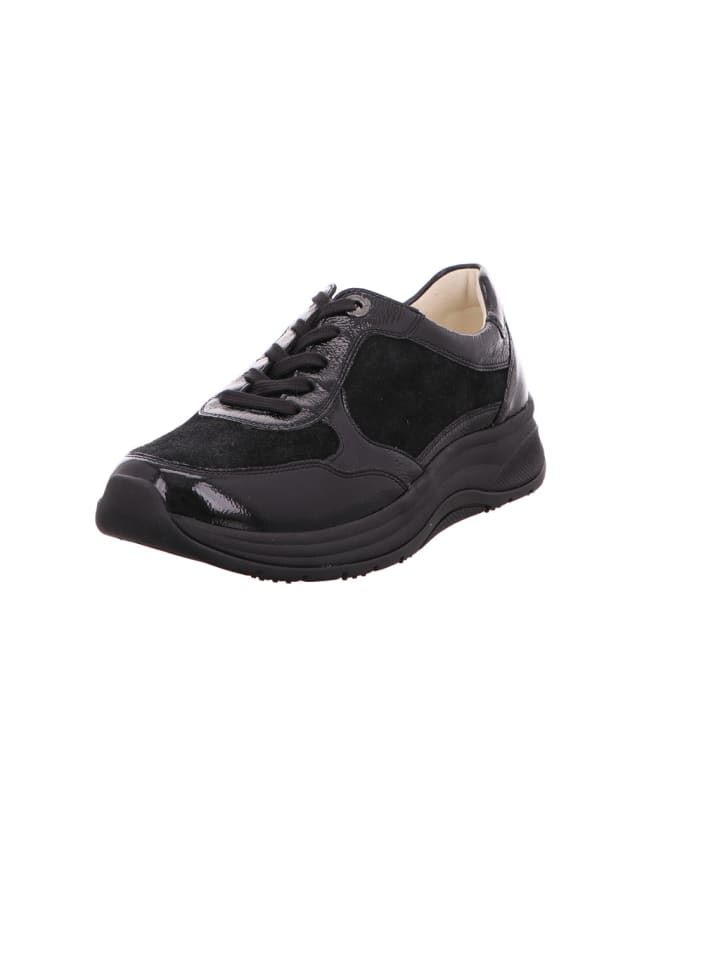 Komfort Schnürschuh in schwarz