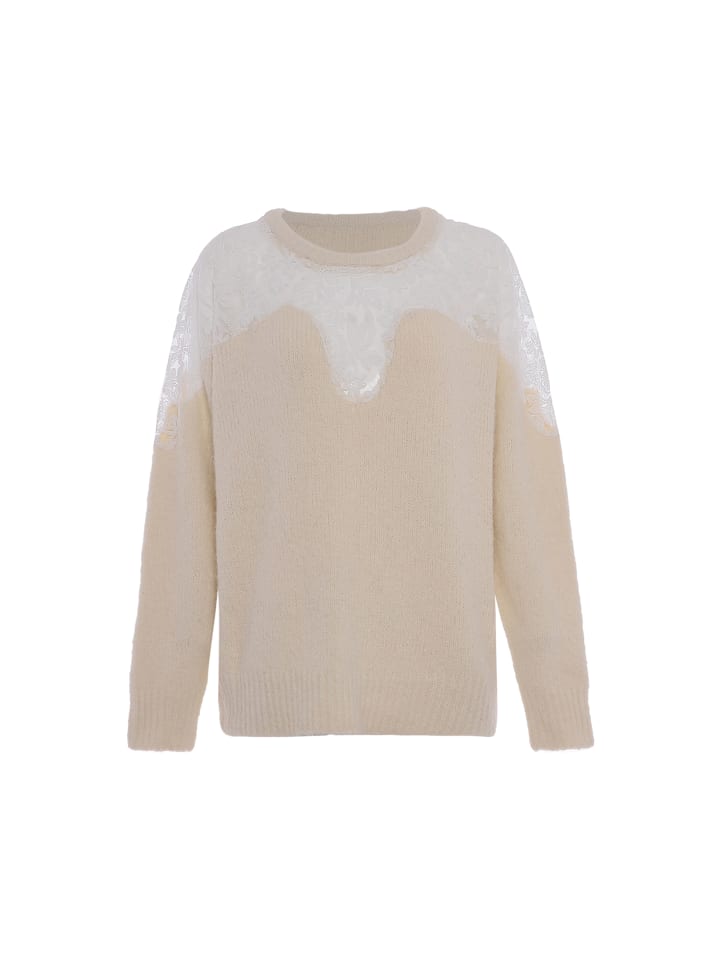 Damen Sweater in WOLLWEISS