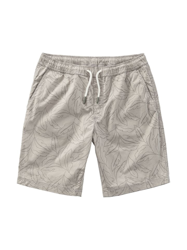 Shorts in beige bedruckt