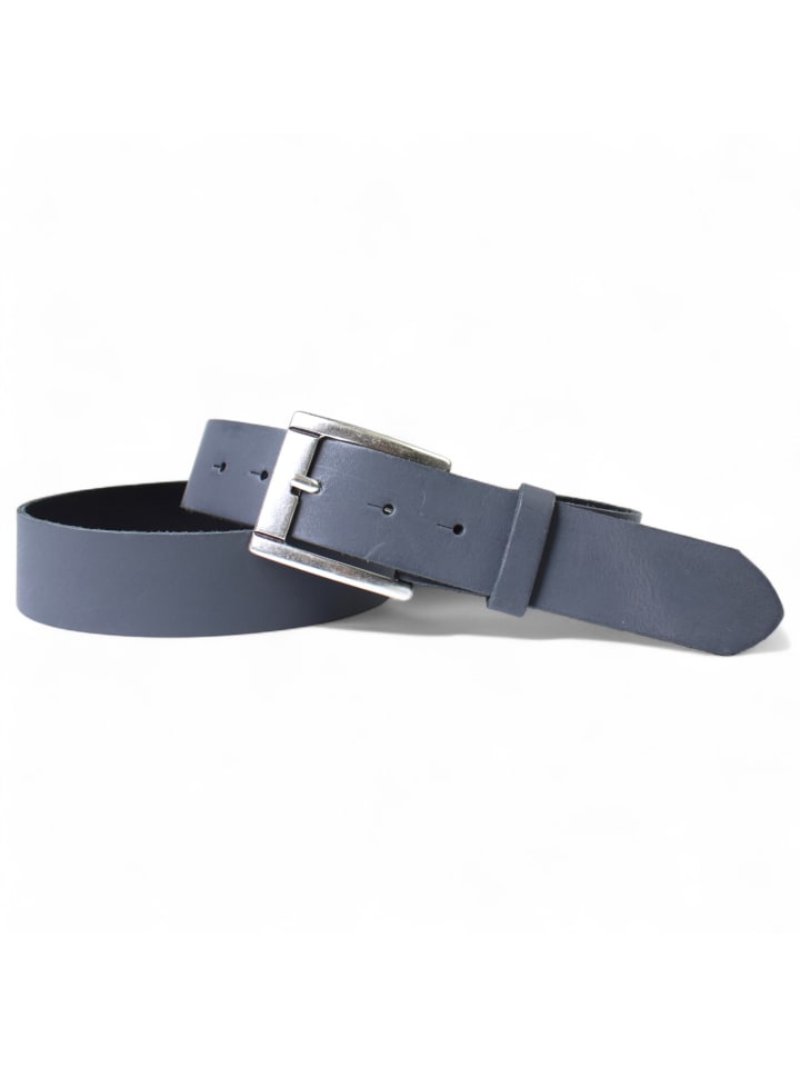 Ledergürtel 4cm in Grau