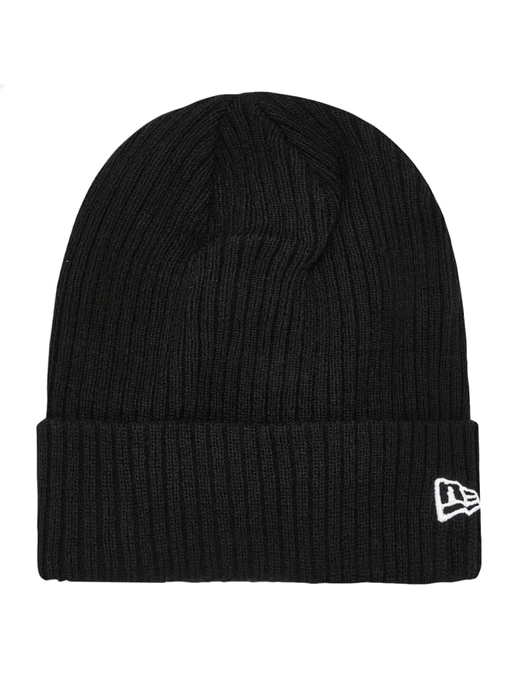 New Era Colour Cuff Beanie Hat in Schwarz
