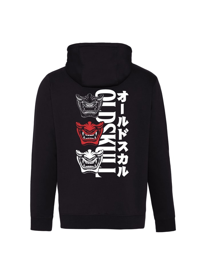 Hoodie Asian Triple Mask in Black