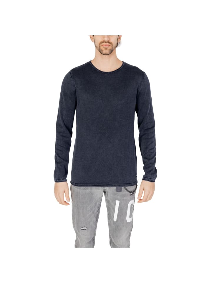 Blau Herren Strickmode