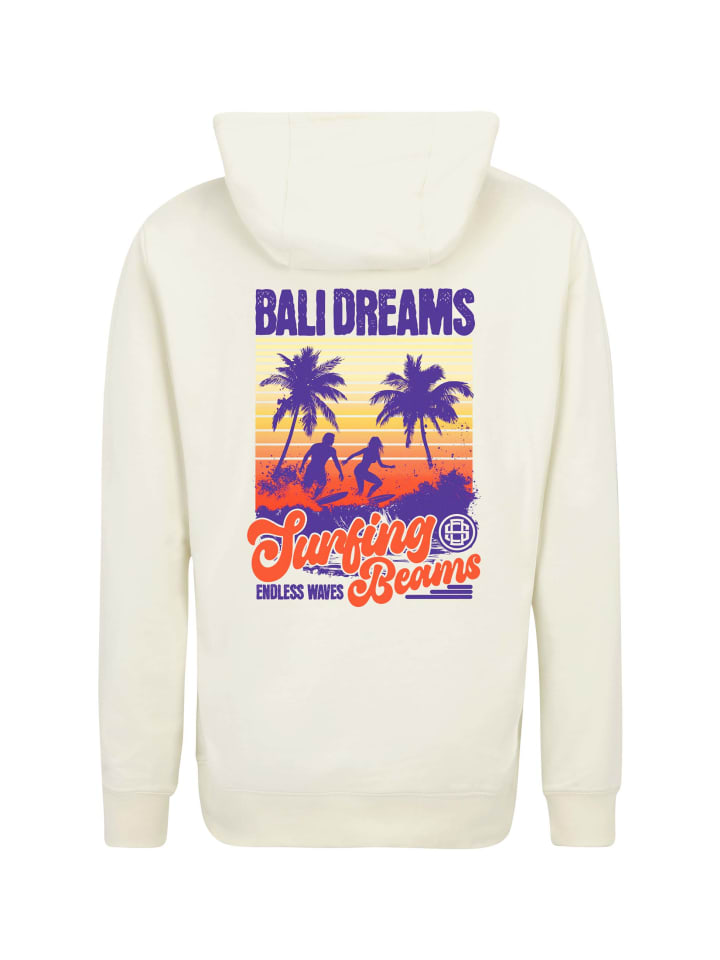Hoodie Wrldvibe Bali Beam Graphic in Off White