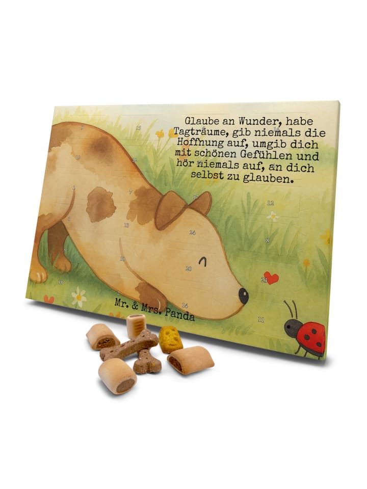 Hunde-Kalender Hund Marienkäfer Design mit Spruch in Weiß