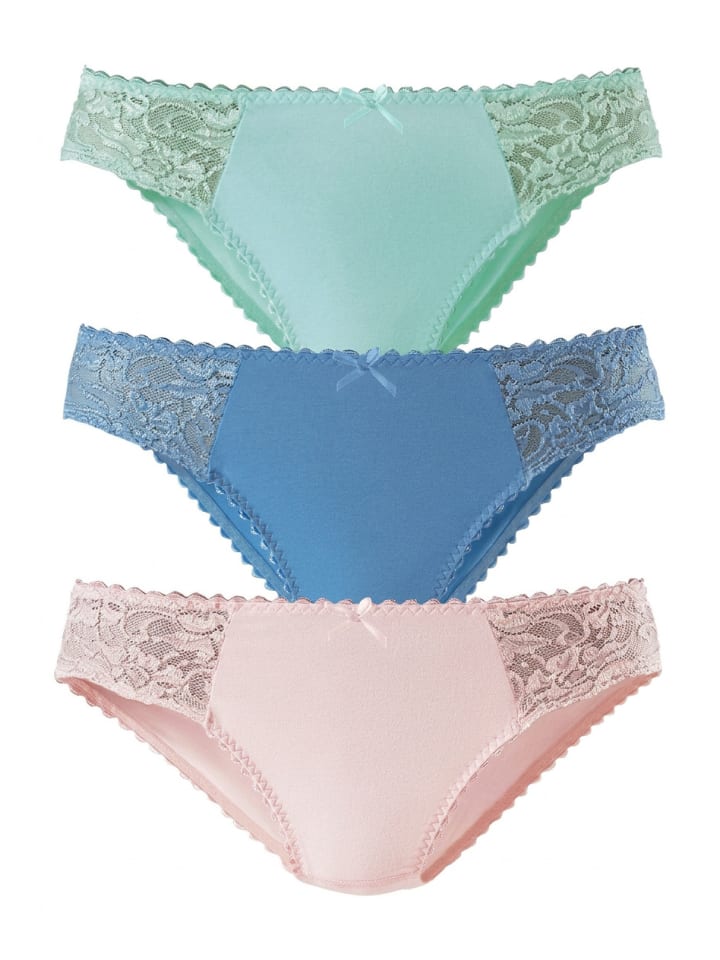Jazz-Pants Slips in blau, rosé, mint