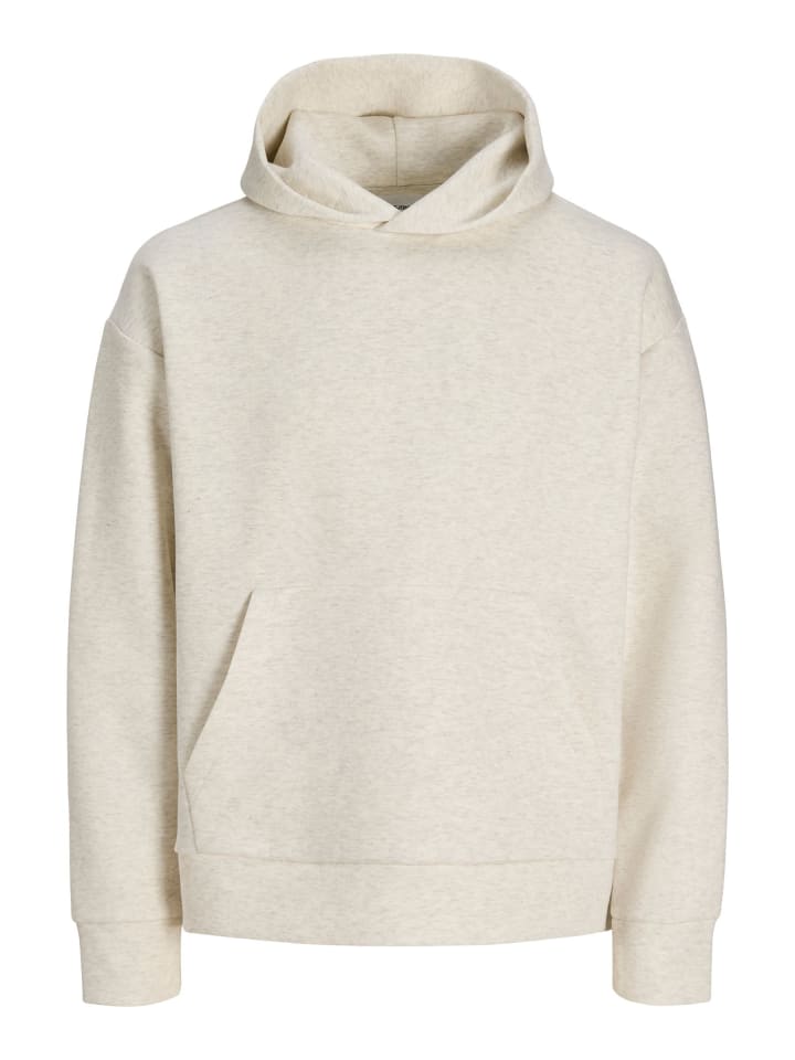 Kapuzenpullover in White Melange