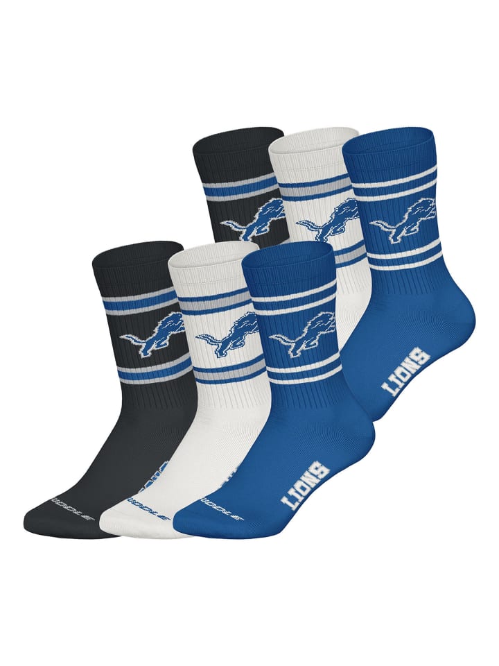 Freizeitsocken Detroit Lions Crew in RBL/WHT/BLK